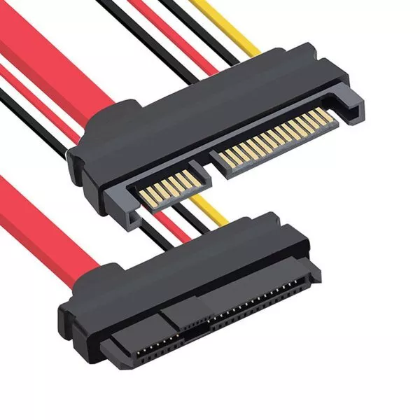 SATA Cavo 10 CM 22Pin Spina A SAS 29 Pin Presa Adattatore per Hard Disk