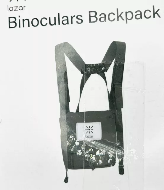 Lazar - Binoculars Backpack - Black 10” x 4”
