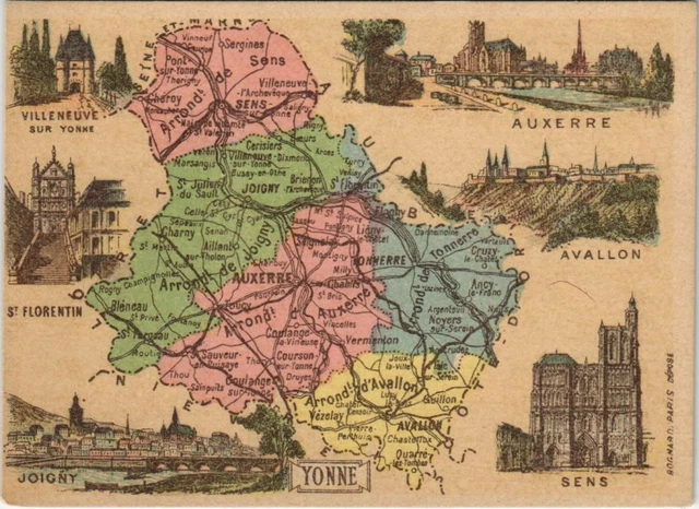 CPA AK Souvenir de l'Yonne FRANCE (1176689)