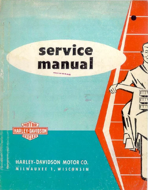 Harley Davidson Duo Glide 74 OHV 1959  - Service Manual Workshop  140pag - ENG