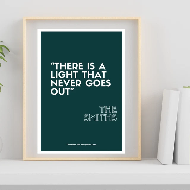 The Smiths "" Sticker - Morrissey Strangeways Fan Merch There Is A Light That Never Goes Out - Foto 8