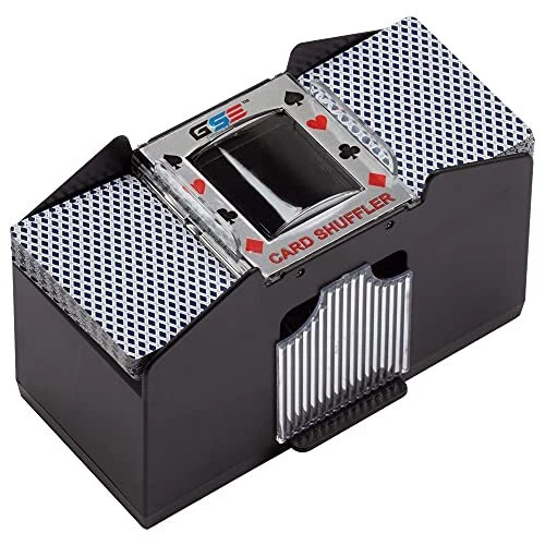 Casino 4-Deck Automatic Card Shuffler Battery-Operated Shuffler for UNO Texas...