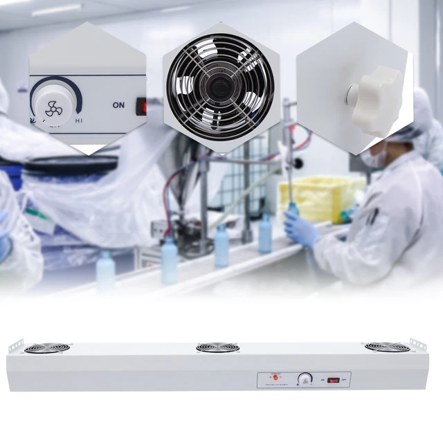 Ionizing Air Blower Eliminate Equipment 3 Ionizer Fan Static Overhead Benchtop