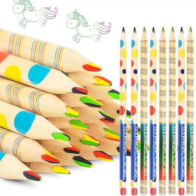 Set di matite colorate 4 in 1 arcobaleno matite colorate matite magiche per