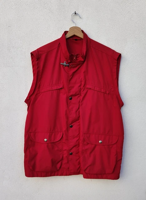 Giacca FAY Uomo XXL Gilet Piumino Giubbino Smanicato Giubbotto Rosso