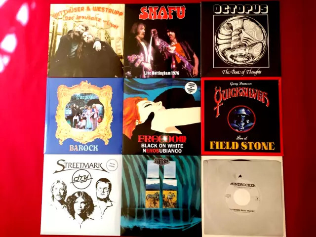 Job lot collection of Prog Psych Rock lp Vinyl Krautrock Acid Folk Rock