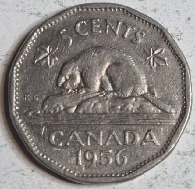 Canada 1956 5 Cents coin