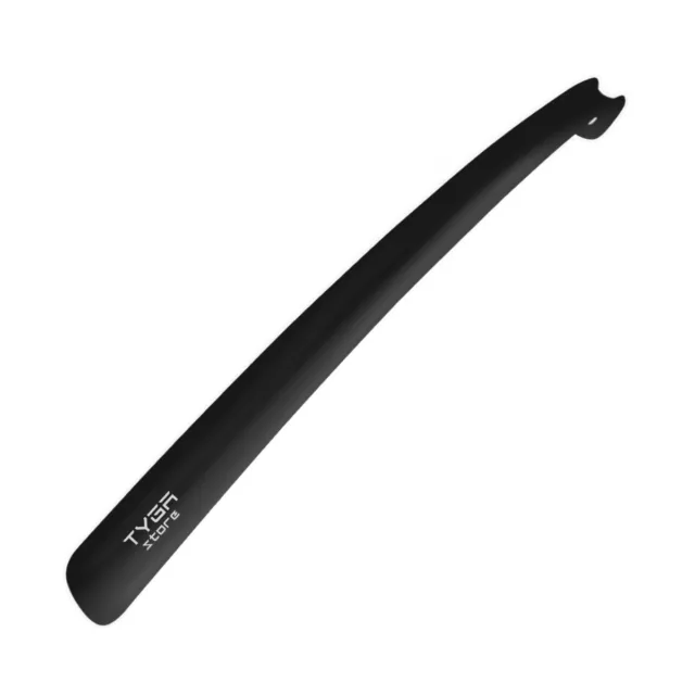 TYGA STORE | Shoe Horn Long Handled 17 inches - Snap-proof Plastic, (Black 1)