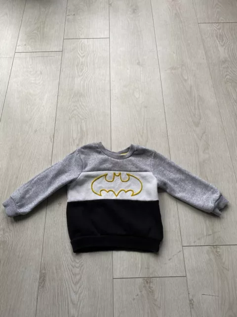 Boys Batman tracksuit top size 12-18 months