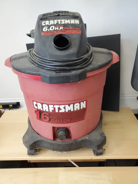 Craftsman Shop Vac 16 Gallon 6.0HP Wet/Dry  Model 113 with 5ft 2 1/2 inch hose