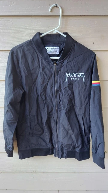 DUTCH Bros  MEDIUM Wind Breaker METALLICA Logo QUILTED Bomber Jacket