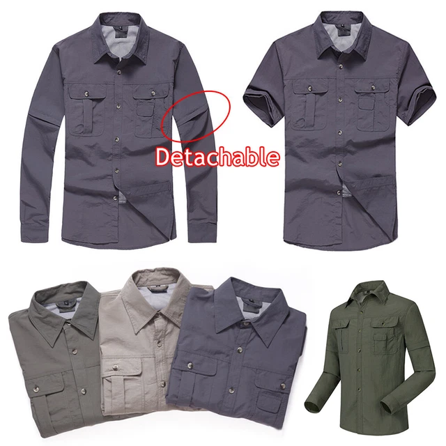 Camicie Da Uomo Camicia Casual A Maniche Lunghe Ad Asciugatura Rapida -