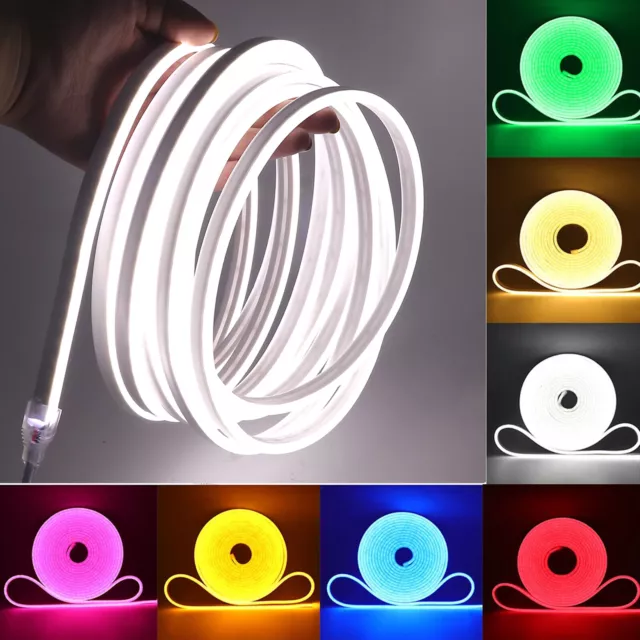 LED Strip Neon Flex Rope Light Waterproof DC 5V 12V Flexible Outdoor Lighting