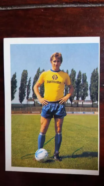 Bergmann collectible picture 77/78 Wolfgang Dremmler Eintracht Braunschweig autographed