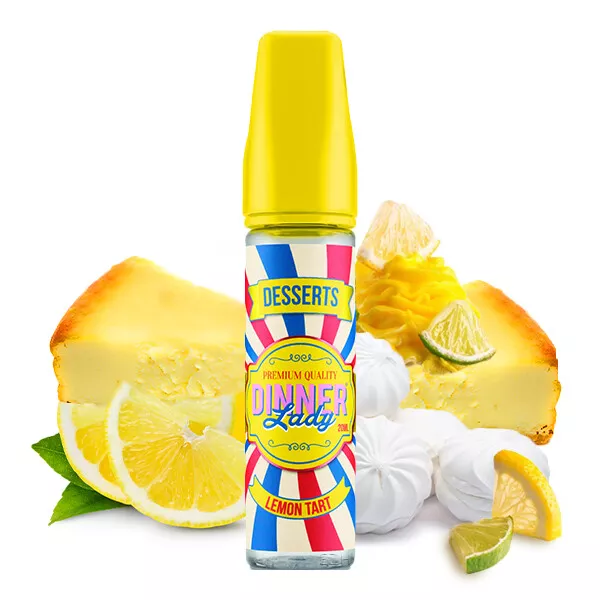 Dinner Lady - Dessert - Lemon Tart - 20ml Longfill Aroma in 60ml Flasche