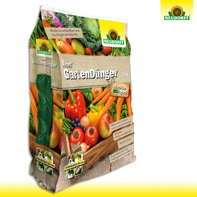 Neudorff Azet Fertilizzante Per Prato 5 Kg | Per Un Prato Verde E Folto | Contro Infestanti E Muschio | Prodotto Di Qualità - 5