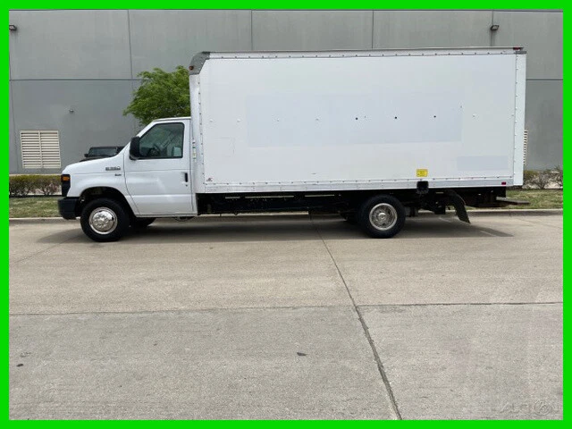2014 Ford E-Series Chassis E350 Cutaway 16ft Box Van Cube Delivery Truck Movi