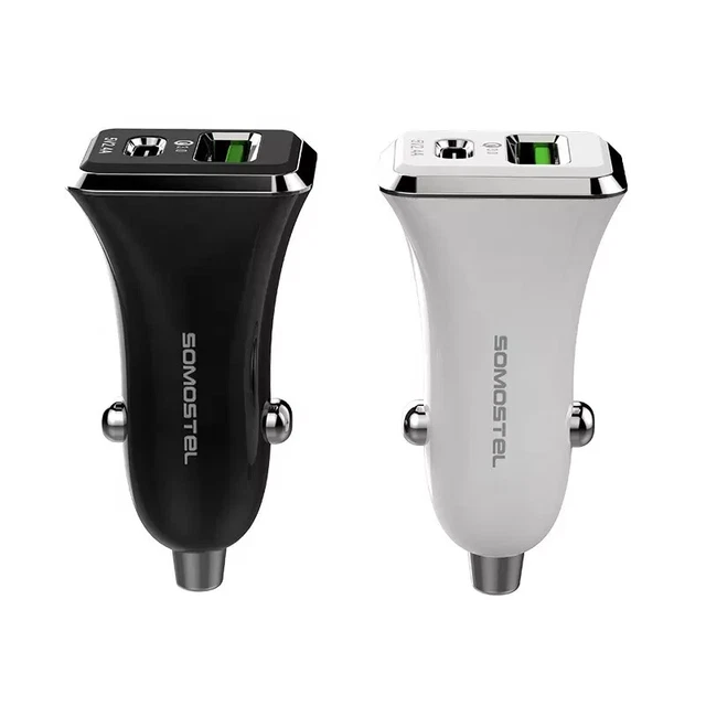 Dual USB PD Type-C Car Charger 28W Fast Charge Adapter iPhone 14 13 12 Pro Max