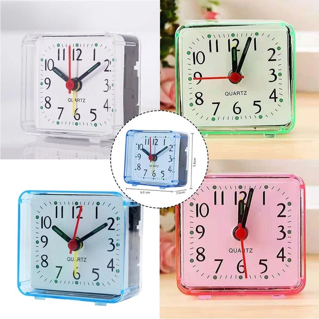 Horloge GENERIQUE Petit Lit Carré Compact De Voyage Quartz