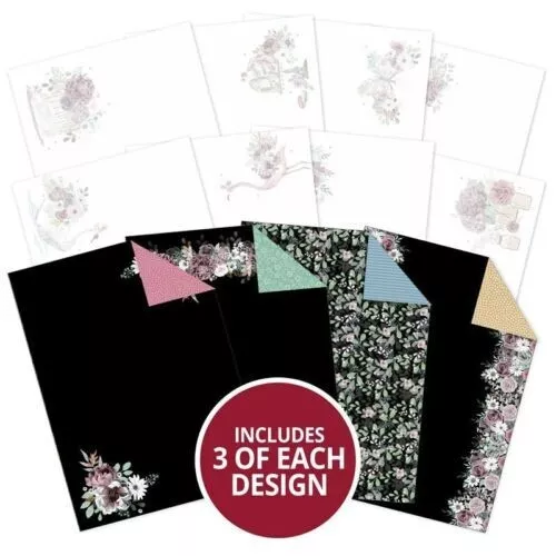 Hunkydory Floral Elegance Luxury Card Inserts and Papers x 36 Sheets