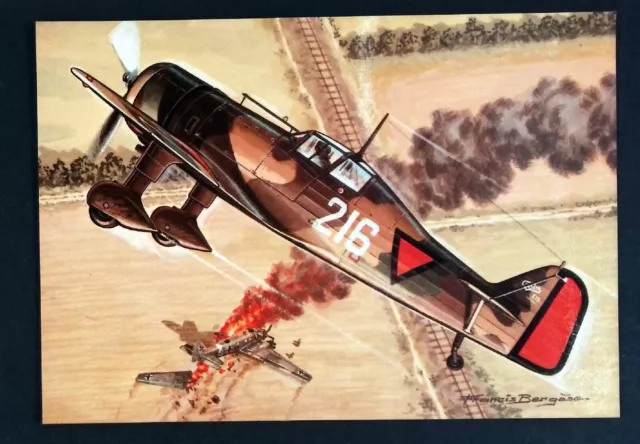 AVION MILITAIRE PAYS BAS FOKKER D XX  par  FRANCIS BERGESE  AN122