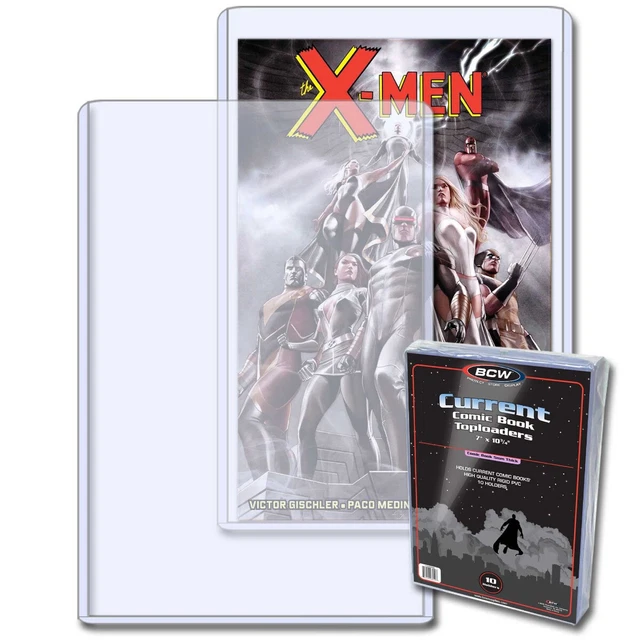 1 Case (200) BCW Current Modern Comic Book Toploaders Rigid Holders 20/10ct
