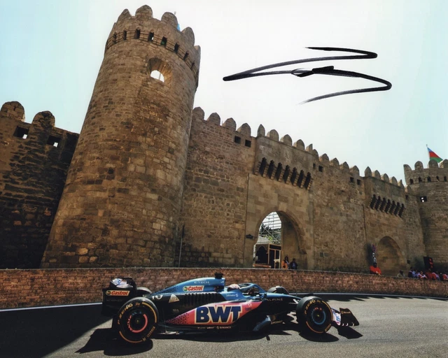 Pierre Gasly signed Alpine 8x10 photo  F1 racing Renault  autographed  proof