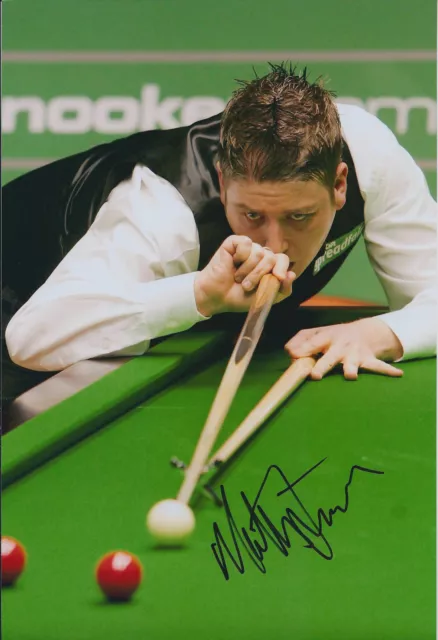 Matthew STEVENS SIGNED 12x8 Photo Autograph COA AFTAL Scottish Masters Winner