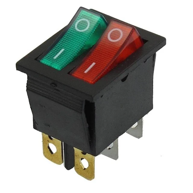 2 Interruttori A Levetta SPST ON/OFF Precablati Con Filo 2 Piedi &ndash; 6A/125V