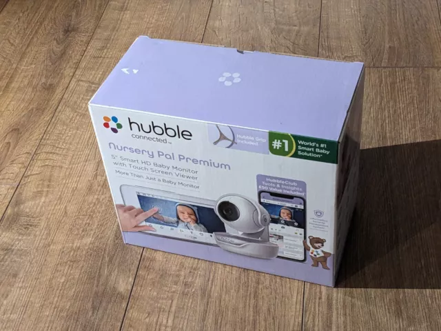 Monitor inteligente de video para bebé Hubble Connected Nursery Pal Premium 5" táctil bidireccional