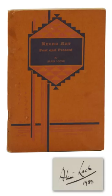 Negro Art by ALAIN LOCKE ~ SIGNED First Edition 1936 ~ Harlem Renaissance 1st