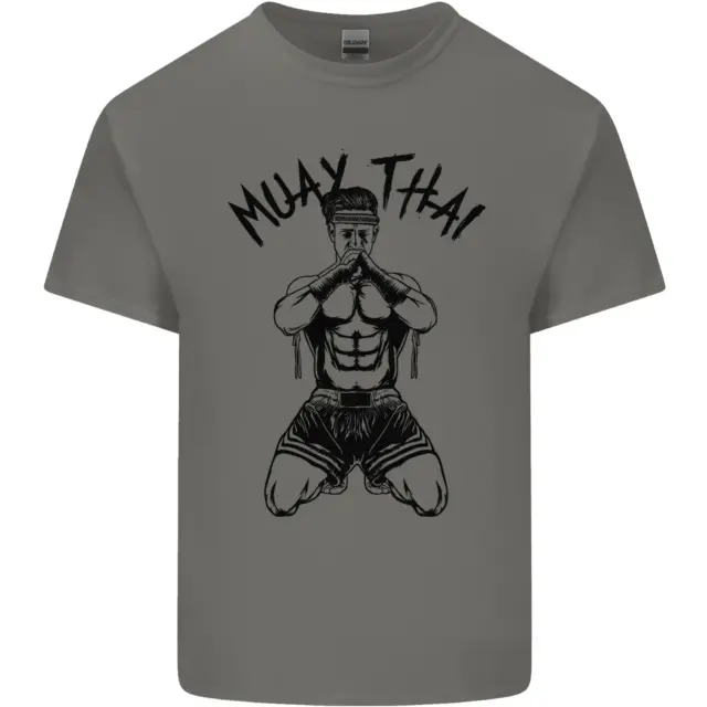 T-shirt top Muay Thai Fighter arti marziali miste MMA da uomo cotone 5