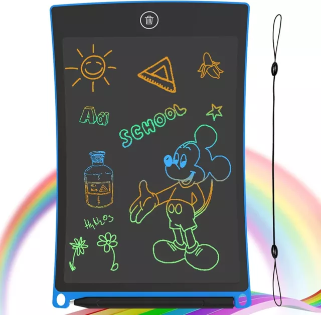 GUYUCOM LCD Writing Tablet, 8.5 inch Kids Doodle & Scribble Boards Blue