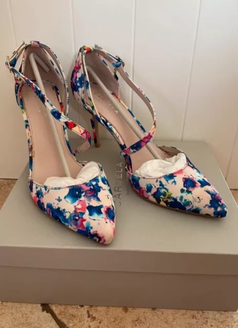Carvela pointed deals asymmetric strap heels