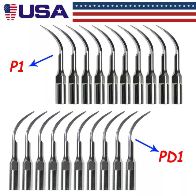 Dental Ultrasonic Piezo Scaler Tips P1 PD1 fit EMS Woodpecker/DTE SATELEC AK