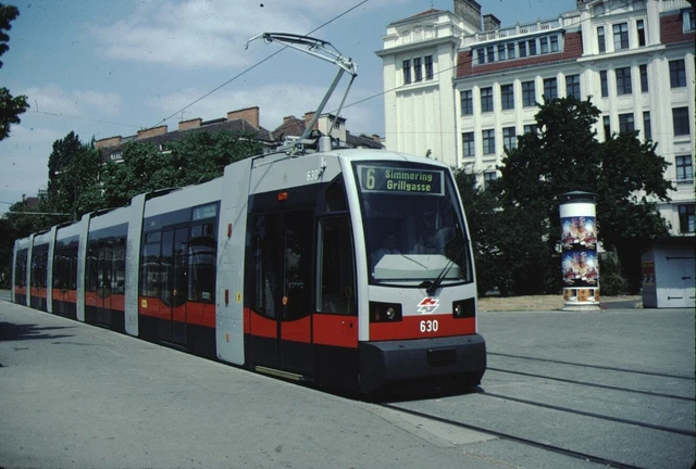 Tram Trolley Streetcar Kodachrome original Kodak Slide