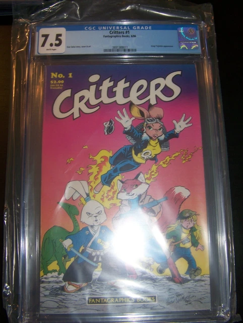 CGC Universal Grade 7.5, Critters 1 with Usagi Yojimbo, Stan Sakai