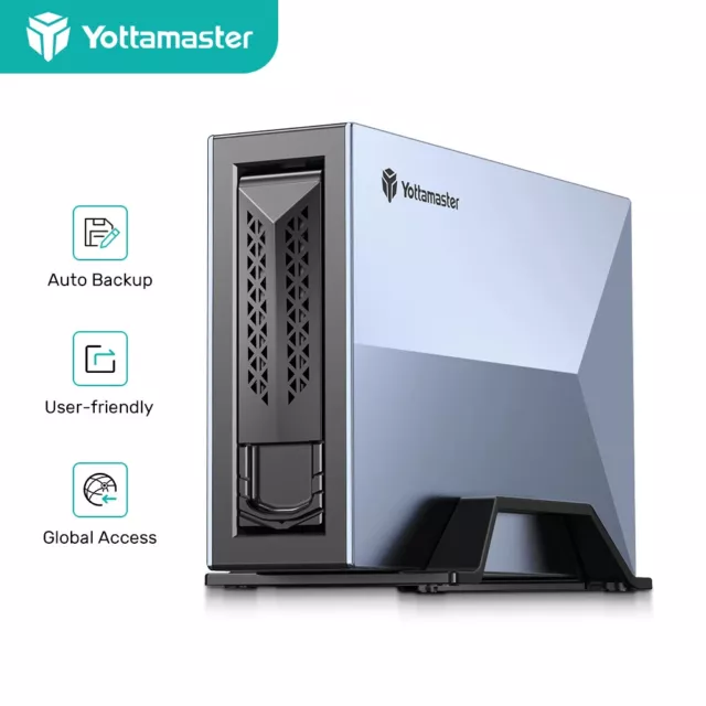 Yottamaster 2.5" 3.5" NAS SATA HDD SSD Enclosure Network Attached 20TB MetaBox