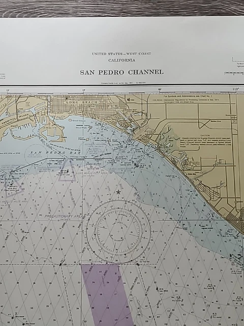 1979 NOAA San Pedro Channel Nautical Map #18746 19th Ed - Apr 1979
