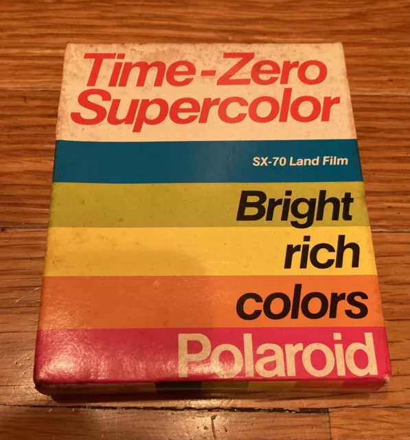 Vintage Expired 1989 Polaroid Time-Zero Supercolor SX-70 Land Film 10 Pack NOS