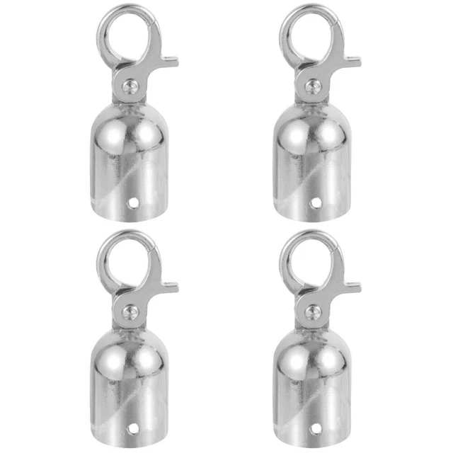 4 piezas tapa de extremo de cable cuerda de metal tapón de sujeción