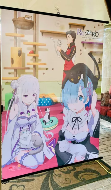 Re:Zero Emilia Rem Wall Scroll Kadokawa