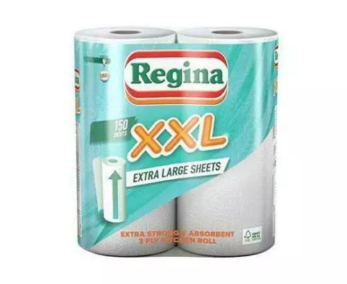 Regina XXL Kitchen Roll 2,6,12 Rolls Extra Large Sheet EXTRA BIG LARGE ABSORBENT