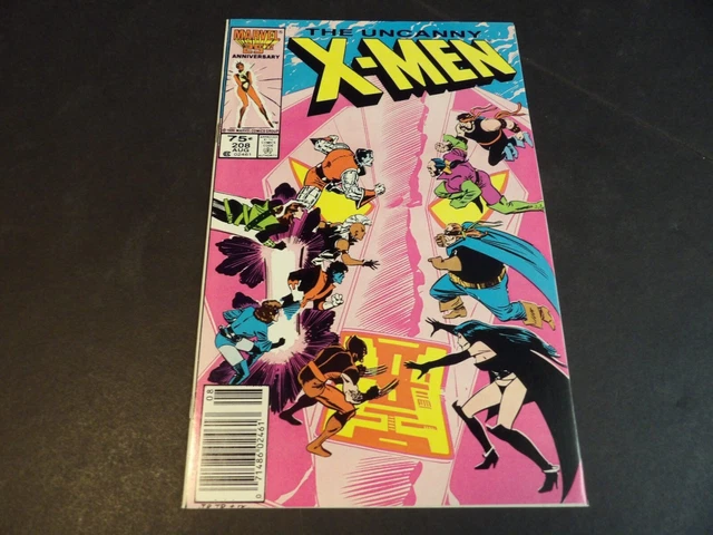 Uncanny X-Men #208  - Marvel Aug 1986 - High Grade (VF+) - Newsstand Ed.