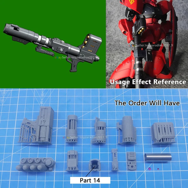 Jual FM 1/100 FULL MECHANICS GUNDAM AERIAL PART BEAM RIFFLE & EFFECT | Indonesia