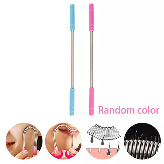1 pieza removedor de vello facial resorte suave removedor facial eliminación de vello StI4Z8