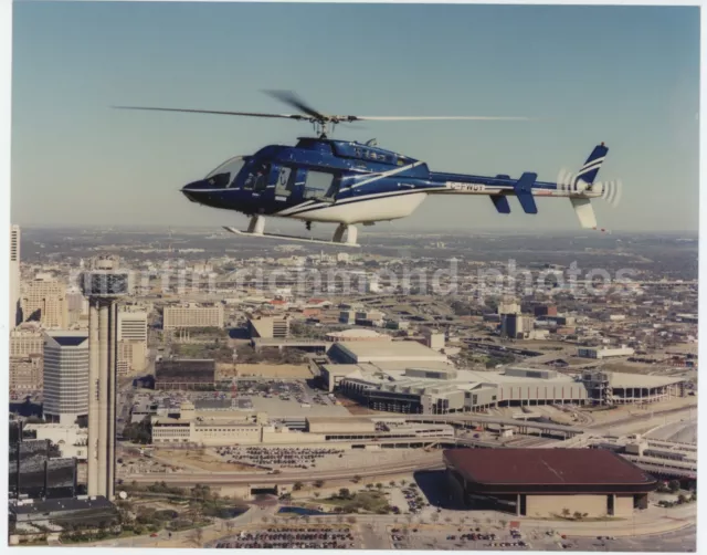 Bell 407 Helicopter C-FWQY Large Original Photo, BZ997