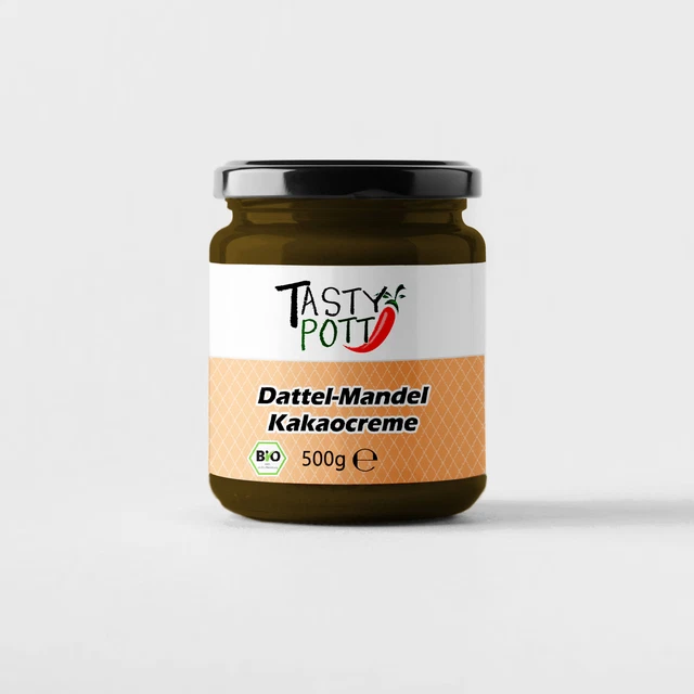 29,98 €/kg Tasty Pott Bio dattero-mandorle-crema cacao 500 g spalmatura pane snack mus