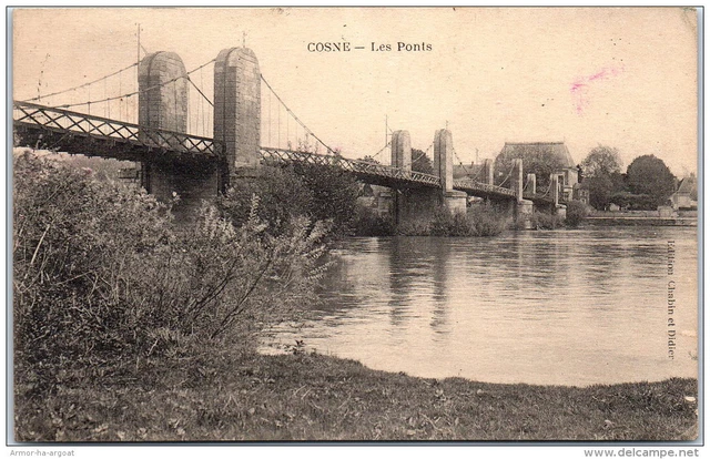 58 COSNES SUR LOIRE - les ponts -