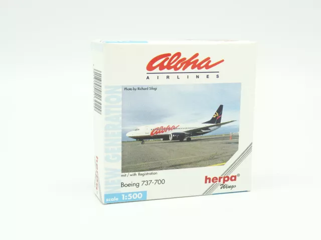 Herpa Aircraft Airlines 1/500 - Boeing 737 700 Aloha Airlines
